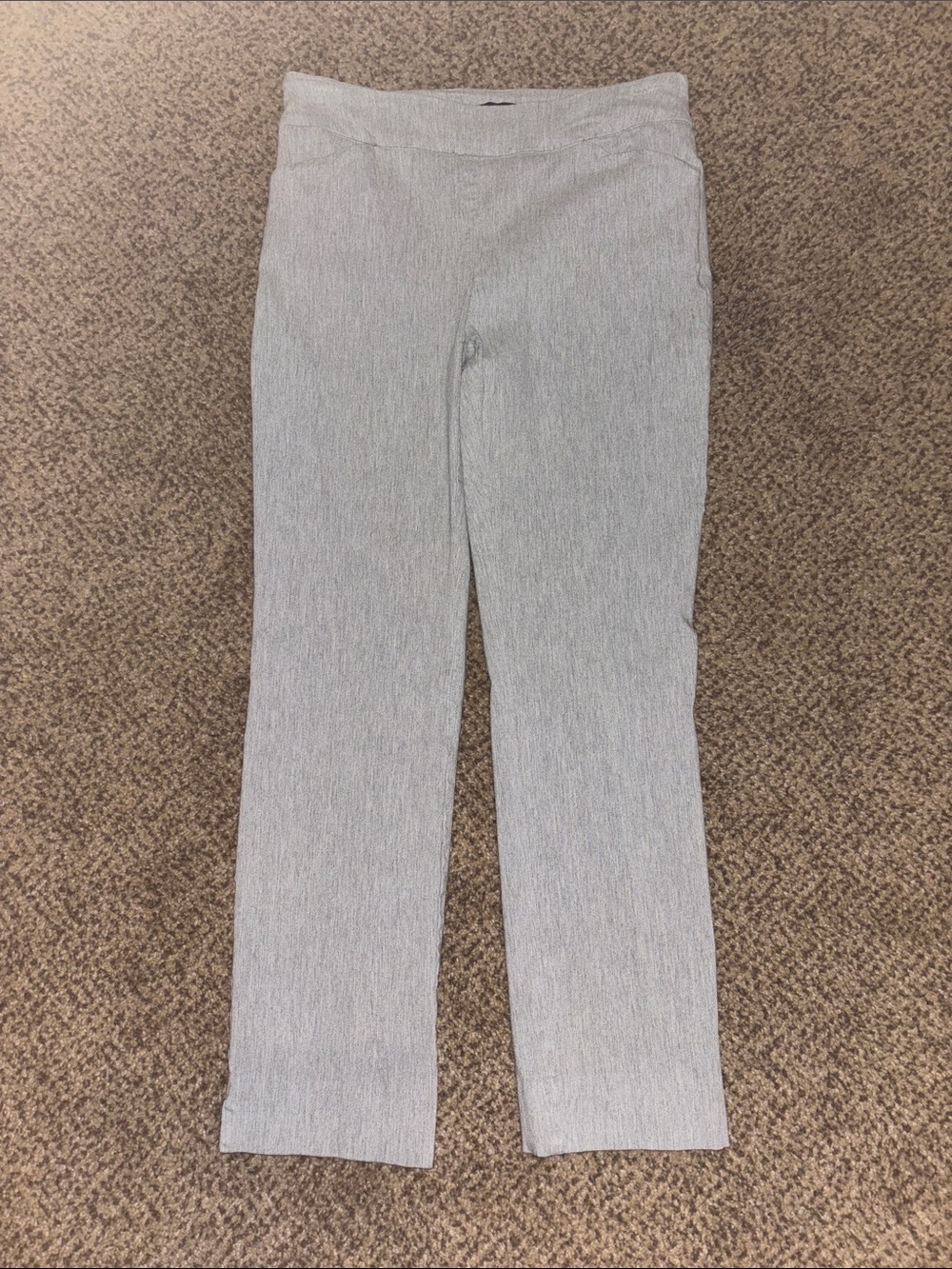Light Gray Knit Cropped Ankle Pants Small